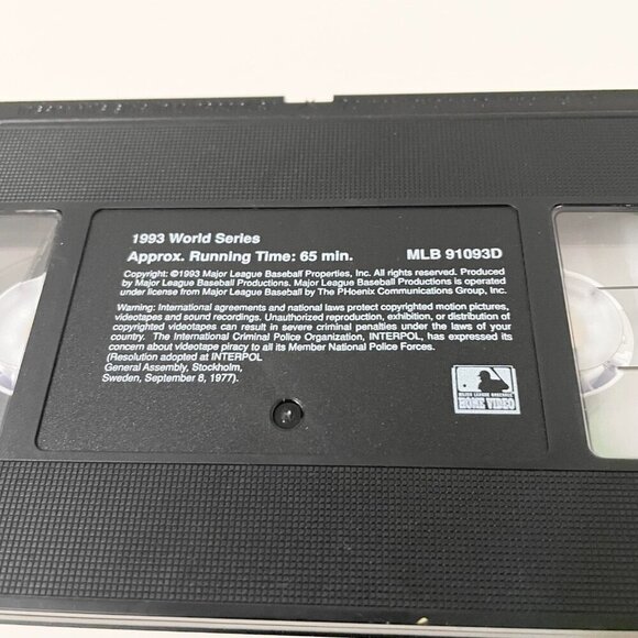 World Series 1993 Toronto Blue Jays Vs Philadelphia Phillies VHS Tape Baseball - Picture 15 of 16